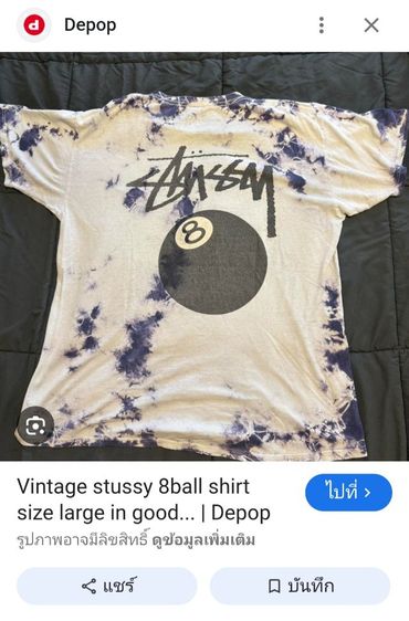 เสื้อยืด STUSSY'90s👕🎱 รูปที่ 15