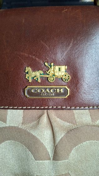 Coach Madison Sabrina Op Art (Tan-Beige) รูปที่ 8