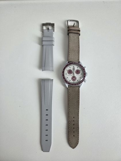 ขาว พลาสติก Omega Moonswatch pluto