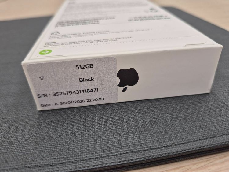 Apple iPhone 17 512GB Black ใหม่แกะกล่อง