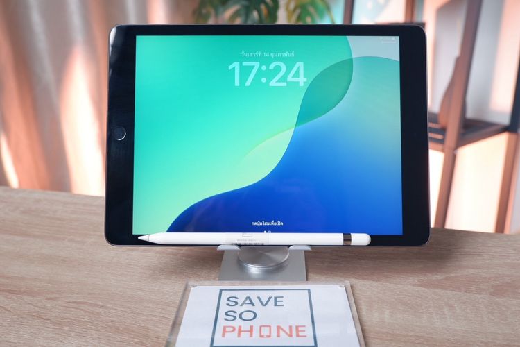 iPad Gen 9 Wi-Fi 64GB + Apple Pencil 1 สี Gray เครื่องสวย ราคาเพียง 6,590.- มีประกันร้าน 60 วัน รูปที่ 2
