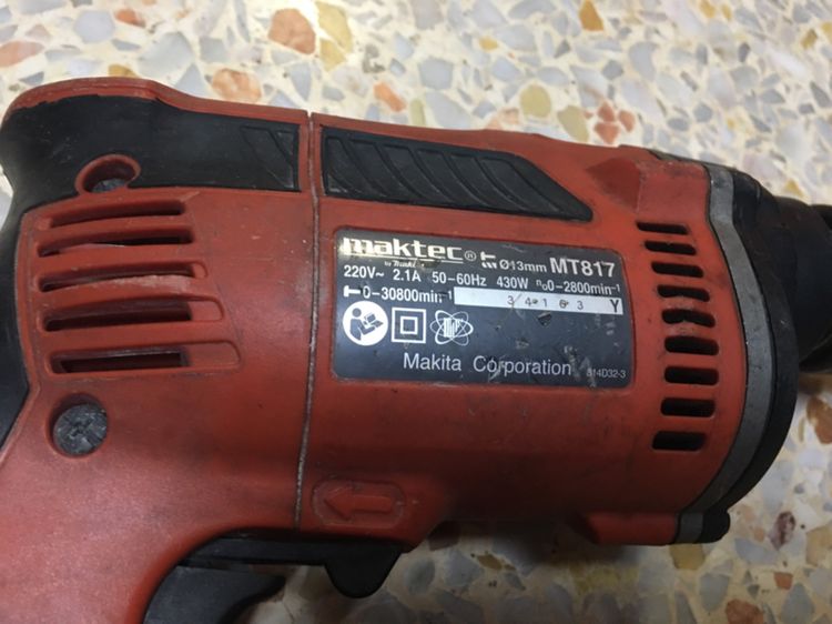 สว่านไฟฟ้า maktec MT817  13mm สภาพพร้อมใช้งานแท้ รูปที่ 3