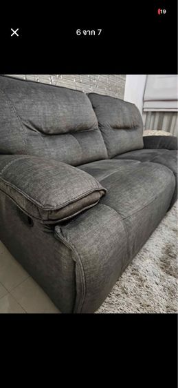 เทา ผ้า 2 ที่นั่ง โซฟา SB