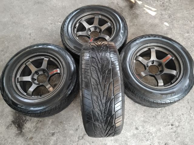 TE37 กว้าง 9 ออฟ 0 งานโปรแม็ก พร้อมยาง Toyo ปี 22