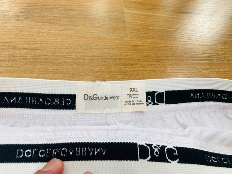 กางเกงใน DG DOCE GABBANA made in USA แท้ 💯 size XXL เอว 32-40 ใส่ได้ สภาพใหม่เอี่ยม ดีเทลดี ทรงสวย เนื้อผ้าดีมาก หายากน่าสะสมครับ รูปที่ 3