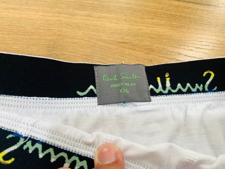 กางเกงใน Panl Smith แท้ 💯 size XXL เอว 32-40 ใส่ได้ สภาพใหม่เอี่ยม ดีเทลดี ทรงสวย เนื้อผ้าดีมาก หายากน่าสะสมครับ รูปที่ 4