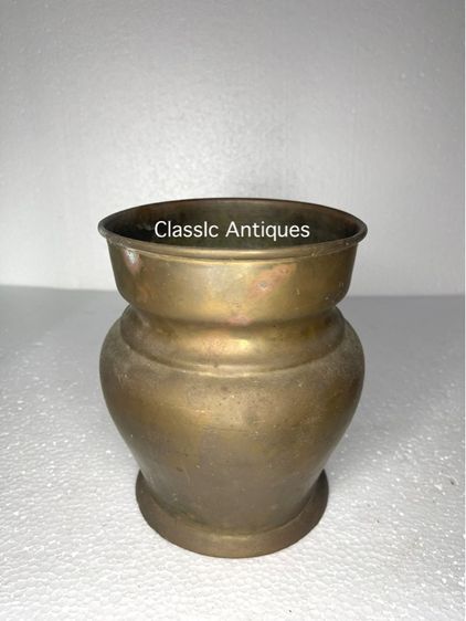 กระโถน ทองเหลือง เก่าสะสม รูปที่ 2