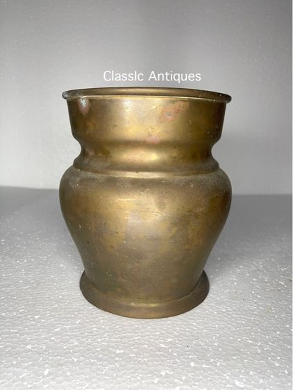 กระโถน ทองเหลือง เก่าสะสม รูปที่ 3