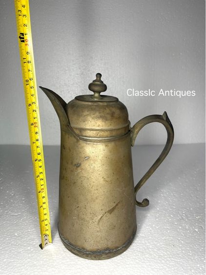 เหยือก ทองเหลือง งานยุโรปเก่าสะสม รูปที่ 10