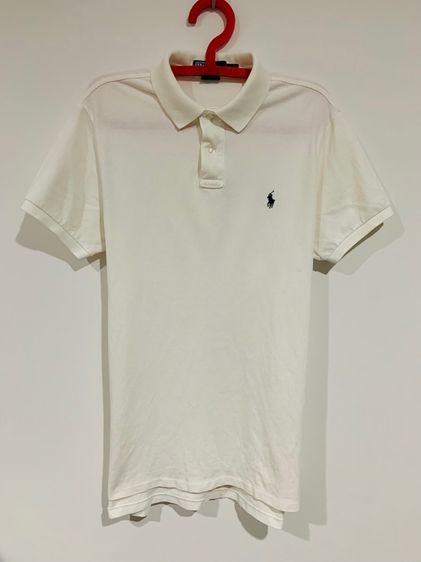 เสื้อ POLO Ralph Lauren ทรง Custom Fit แท้ 💯 size L อก 22 หน้ายาว 27 หลัง ยาว 29 นิ้ว สภาพดีมาก ทรงสวย เนื้อผ้าดีมาก หายากน่าสะสม