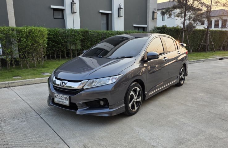 Honda City 2015 1.5 V Plus i-VTEC Sedan เบนซิน ไม่ติดแก๊ส เกียร์อัตโนมัติ เทา รูปที่ 2