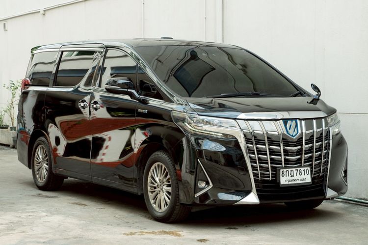 รถ Toyota Alphard 2.5 Hybrid G F-Package E-Four 4WD สี ดำ
