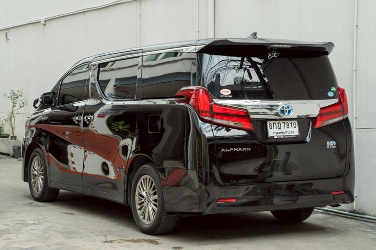 Toyota Alphard 2019 2.5 Hybrid G F-Package E-Four 4WD Van ไฮบริด ไม่ติดแก๊ส เกียร์อัตโนมัติ ดำ รูปที่ 2