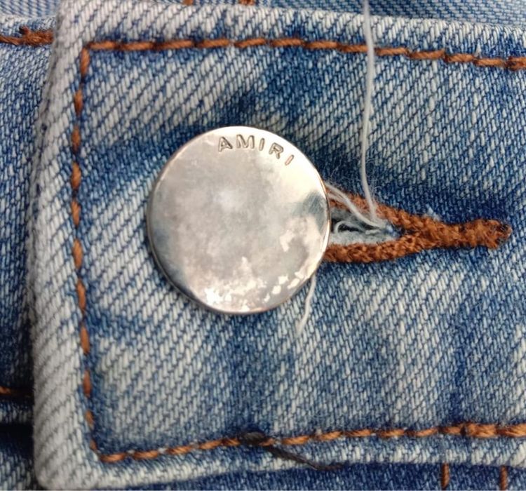 างเกงยีนส์ AMARI made in USA แท้ 💯 size 34 วัดจริง 33-35 ใส่ได้ ยาว 40 ปลายขา 6.8 นิ้ว ผ้ายืดหยุ่นดีมาก สภาพดีมาก ดีเทลสวย เล่นลายประสวย รูปที่ 8