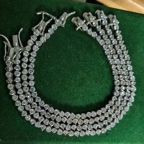 สร้อยข้อมือเพชรเงินแท้ 925