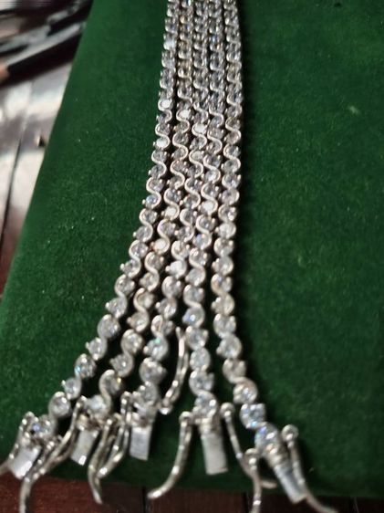 สร้อยข้อมือเพชรเงินแท้ 925 รูปที่ 2