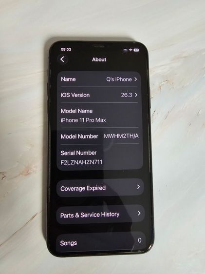 iPhone11 Promax 256GB แบตเตอรี่ใหม่ รูปที่ 5