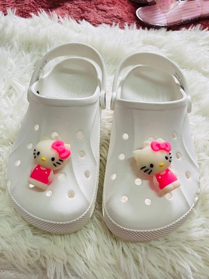 รองเท้าแตะแบบลำลอง ขาว อื่นๆ UK 3.5 | EU 36 | US 5 Crocs รองเท้ามือสองของแท้