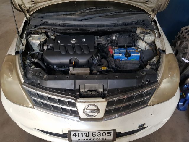 Nissan Tiida 2013 1.8 G Sedan เบนซิน ไม่ติดแก๊ส เกียร์อัตโนมัติ ขาว รูปที่ 4