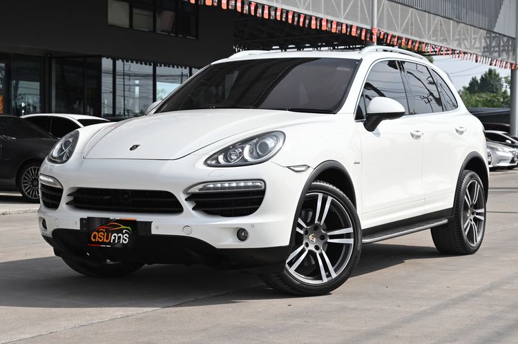 Porsche Cayenne 2012 3.0 4WD Utility-car ดีเซล ไม่ติดแก๊ส เกียร์อัตโนมัติ ขาว