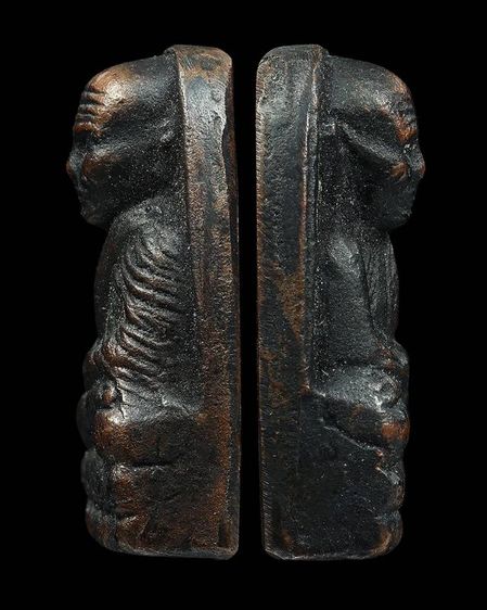 หลวงพ่อทวดวัดช้างให้ หลังเตารีดพิมพ์กลาง ปี 2505 รูปที่ 3