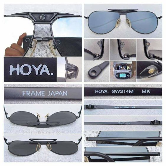 แว่นตาสิงห์ดำ–อเวีย์เตอร์—เอาท์ดอร์สแมน เดอะ บิ๊กเนม HOYA เลนส์กระจกคริสตัลญี่ปุ่น UNION COLOR LENS ปรอทเงิน–สว่าง...Authentic Vintage HOYA handcrafted in Nishitōkyō, Japan รูปที่ 7