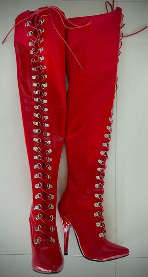 รองเท้าบู๊ทส้นสูง ขนาด 35 มือหนึ่ง สภาพดี รูปที่ 4