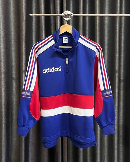 Vintage Adidas 3 Stripes Half Zip Pullover Jacket