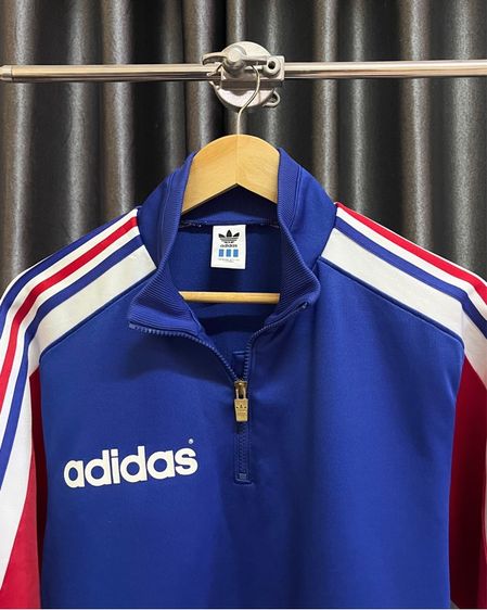 Vintage Adidas 3 Stripes Half Zip Pullover Jacket รูปที่ 3