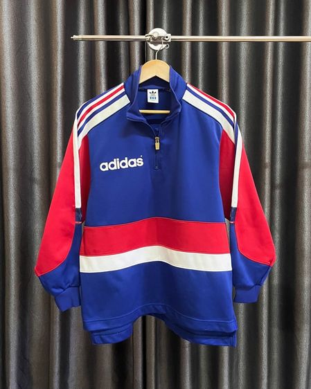 Vintage Adidas 3 Stripes Half Zip Pullover Jacket รูปที่ 5