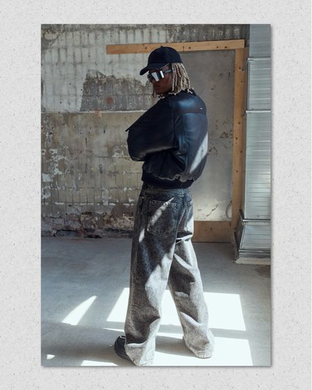 HM Denim Baggy Pants  รูปที่ 3