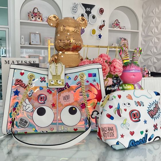 กระเป๋าตาโต มือสองสภาพดี ใช้ออกงาน 1-2 ครั้ง