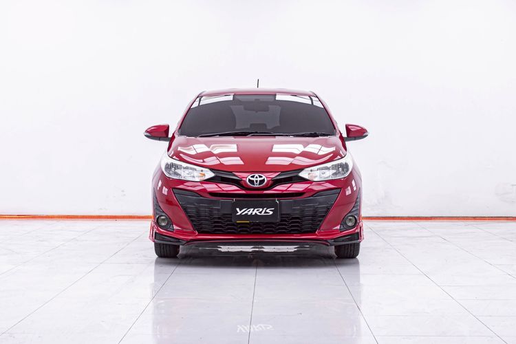 Toyota Yaris 2018 1.2 E Sedan เบนซิน ไม่ติดแก๊ส เกียร์อัตโนมัติ แดง รูปที่ 4