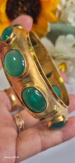 (sale,4,900) กำไลเงินแท้ชุบทอง รูปที่ 3