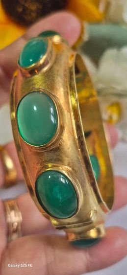 (sale,4,900) กำไลเงินแท้ชุบทอง รูปที่ 5