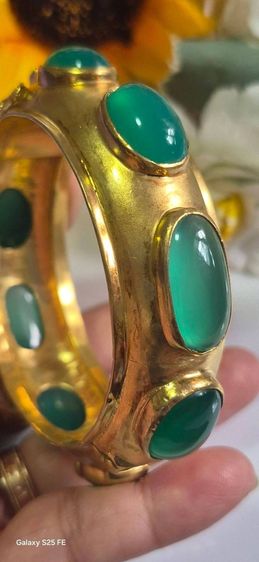 (sale,4,900) กำไลเงินแท้ชุบทอง รูปที่ 6