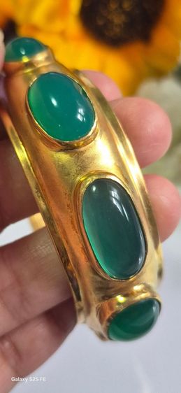 (sale,4,900) กำไลเงินแท้ชุบทอง รูปที่ 9