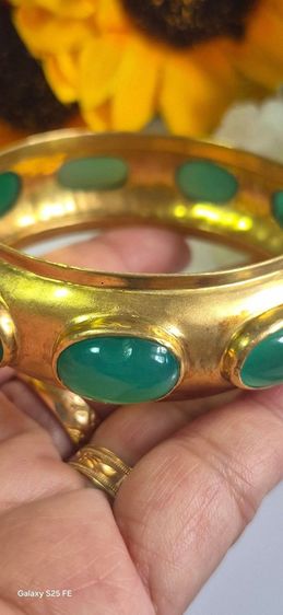 (sale,4,900) กำไลเงินแท้ชุบทอง รูปที่ 7