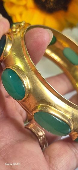 (sale,4,900) กำไลเงินแท้ชุบทอง รูปที่ 8