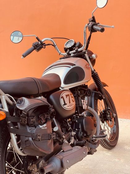 Kawasaki W175 สีเทา-ดำ คลาสสิกแท้ รูปที่ 6