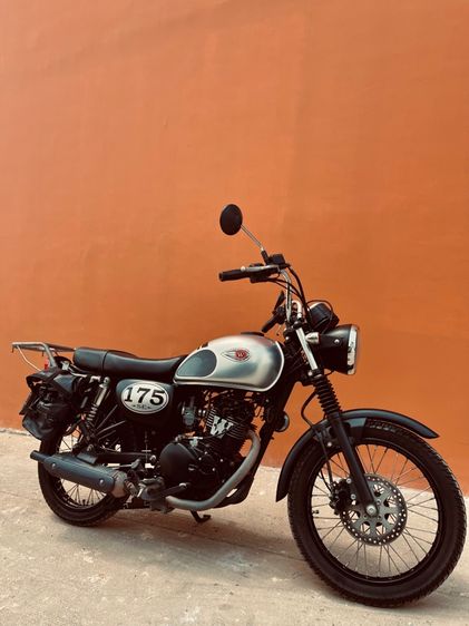 Kawasaki W175 สีเทา-ดำ คลาสสิกแท้ รูปที่ 8