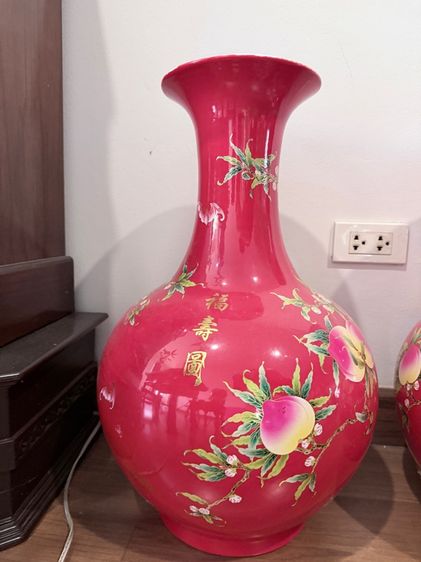 แจกันเซรามิกจิ่งเต๋อเจิ้น แจกันทรงลูกบอลท้องป่อง รูปที่ 3