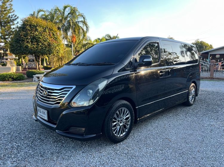 Hyundai Grand Starex 2015 2.5 VIP Van ดีเซล ไม่ติดแก๊ส เกียร์อัตโนมัติ ดำ รูปที่ 4