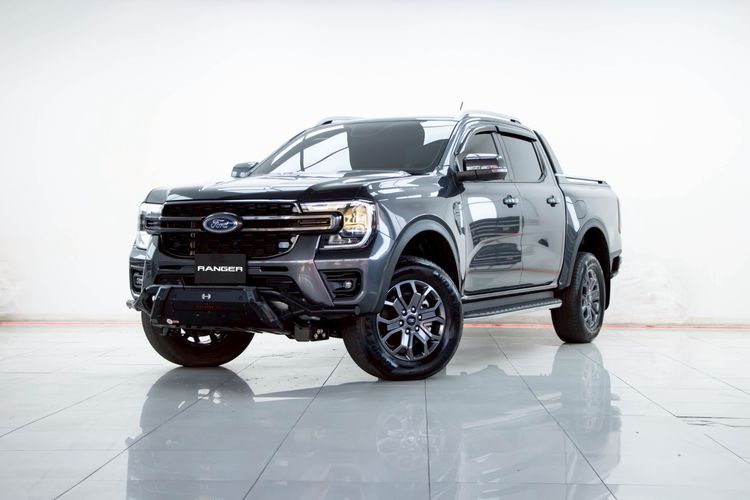 Ford Ranger 2024 2.0 Turbo Hi-Rider Wildtrak Pickup ดีเซล ไม่ติดแก๊ส เกียร์อัตโนมัติ เทา