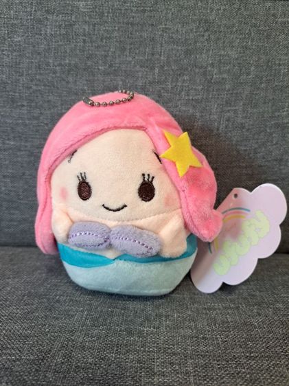 เซ็ตพวงกุญแจ Little mermaid ufufy ขนาด 5" มีกลิ่นหอม รูปที่ 2