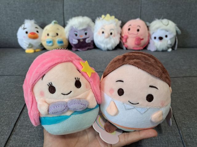 เซ็ตพวงกุญแจ Little mermaid ufufy ขนาด 5" มีกลิ่นหอม รูปที่ 9