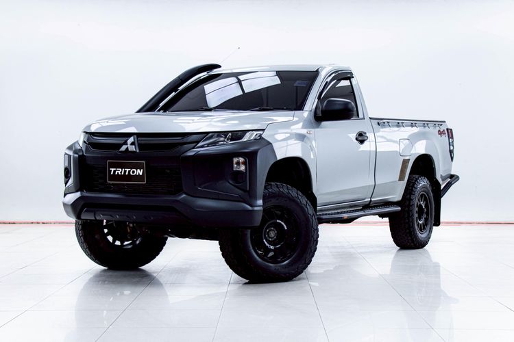 Mitsubishi Triton 2020 2.4 GL 4WD Pickup ดีเซล ไม่ติดแก๊ส เกียร์อัตโนมัติ เทา รูปที่ 4