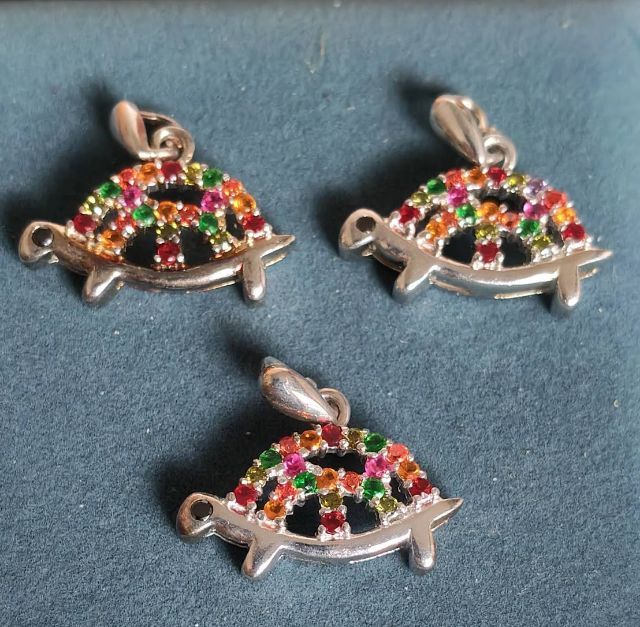 จี้เต่าเงินแท้ 925  รูปที่ 2