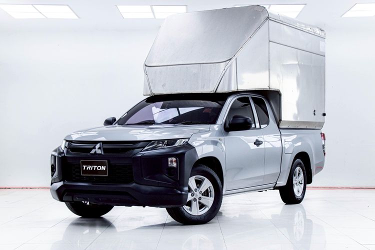 Mitsubishi Triton 2020 2.5 GL Pickup ดีเซล ไม่ติดแก๊ส เกียร์ธรรมดา เทา รูปที่ 4