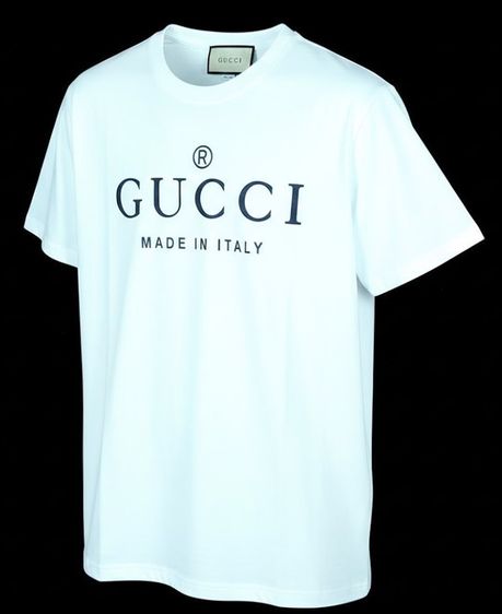Gucci Cotton Jersey T-shirt with Print  รูปที่ 4